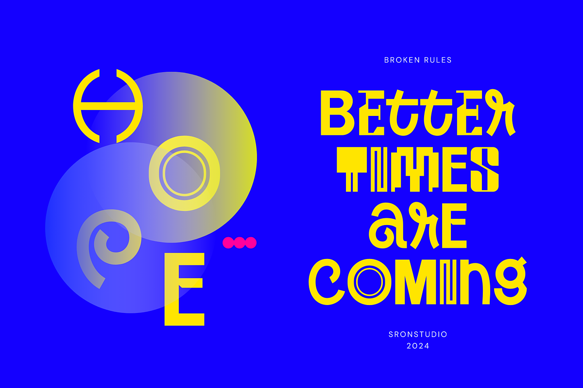 Broken Rules - Anti Design Font, a Symbol Font by Sronstudio (Photo 5 of 12)