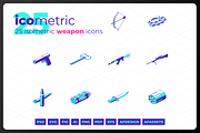 Icometric - Weapon Icons, a Duotone Icon by oelhoem (Thumbnail 1 of 3)