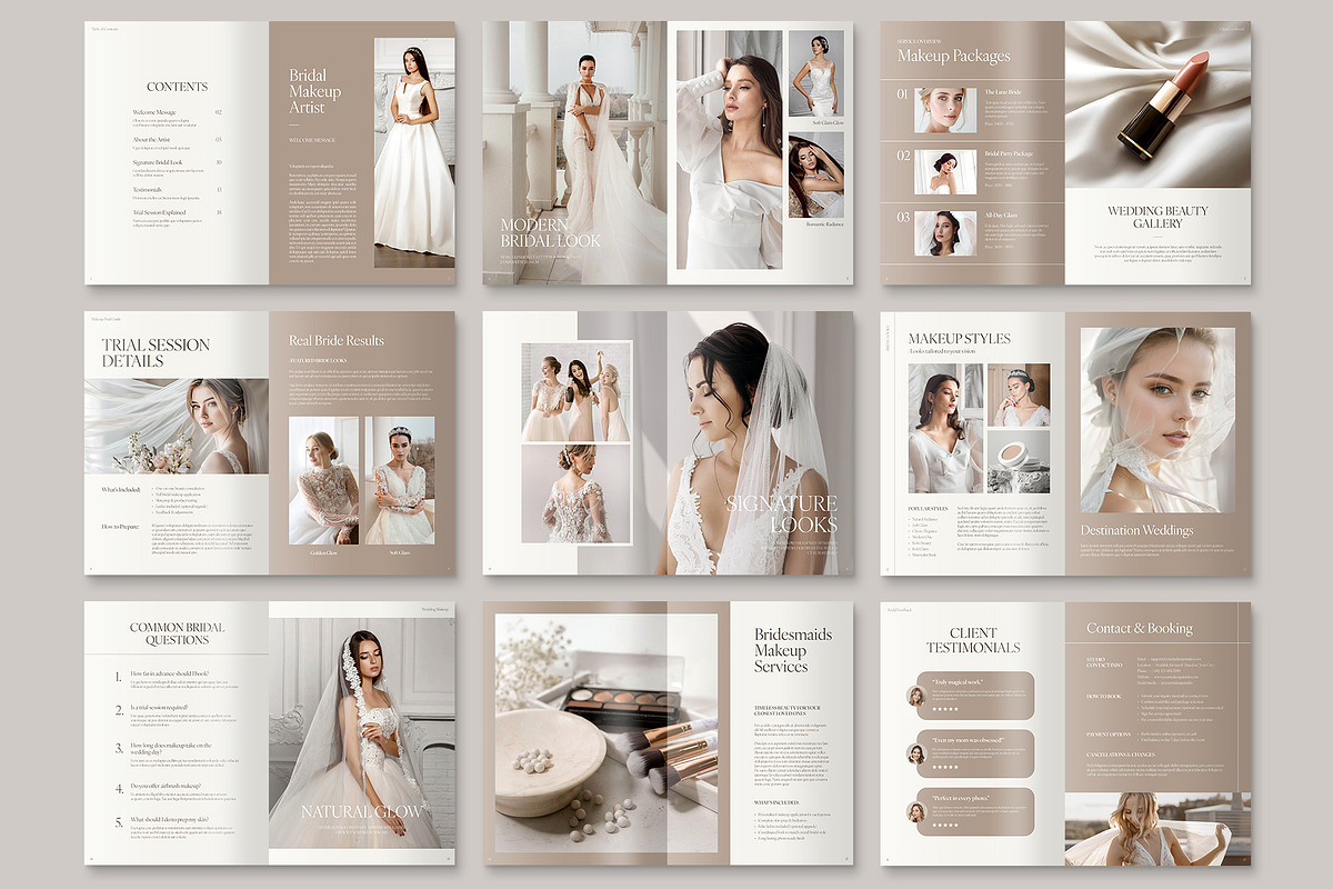 Wedding Brochure Template, a Brochure Template by BrandPacks (Photo 2 of 5)