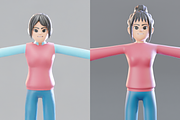 Female Avatar 3D Character Model, a Characters & Person 3D Model by Dudukbersama (Thumbnail 1 of 7)