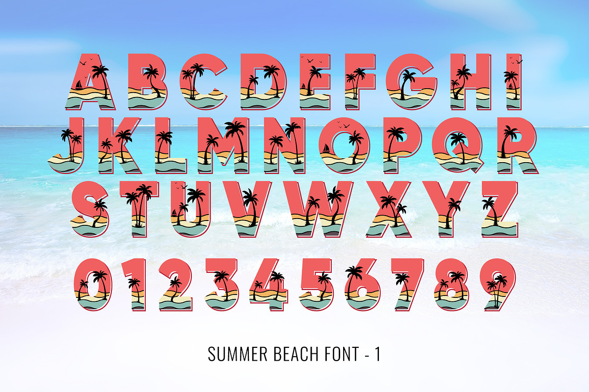 Summer Beach Font, a Symbol Font by Font Craft Studio (Photo 7 of 9)