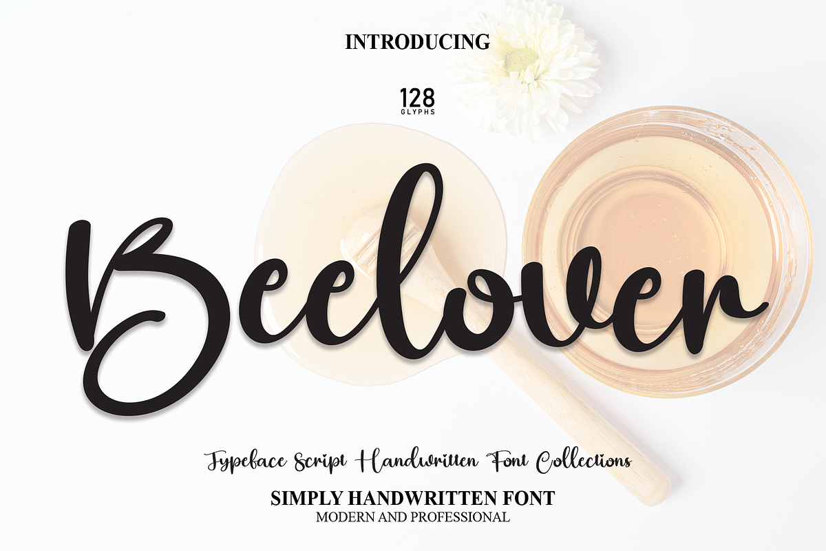 Beelover | Script Font, a Script Font by Scratchones (Photo 1 of 8)