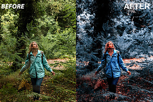 Cinematic Blue Photoshop action, an Action Add-On by 3d_model_tifotizi