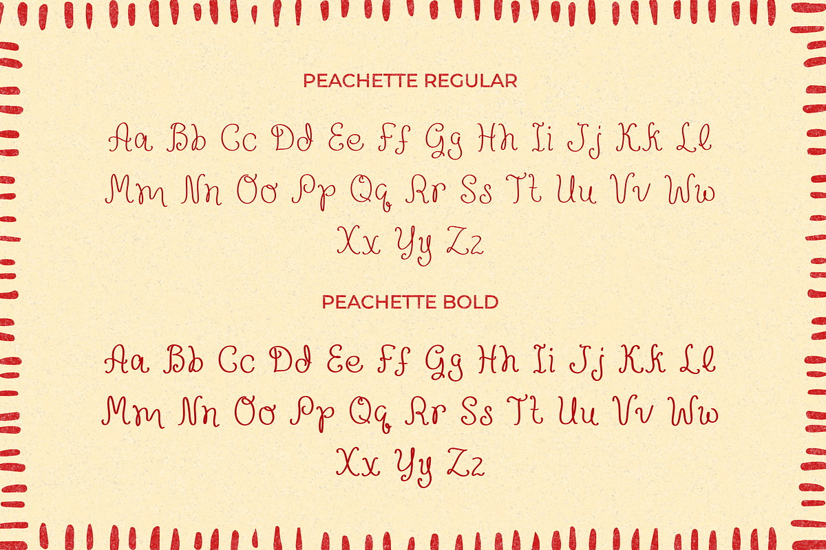 Peachette - A Playful Font, a Handwritten Font by etigletters (Photo 7 of 7)