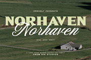 Norhaven, a Serif Font by din-studio.com (Thumbnail 1 of 16)