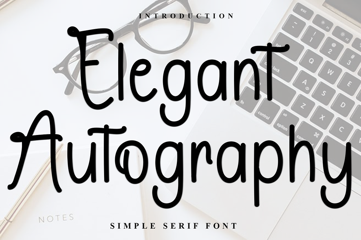Elegant Autography, a Sans Serif Font by FreshTypeINK (Photo 1 of 7)