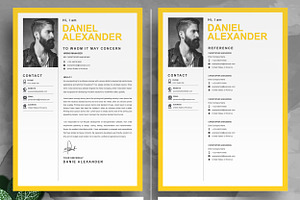 Yellow Resume Template Colour Cv