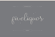 Five Liquor Script Handwritten, a Script Font by infernostudio3 (Thumbnail 1 of 15)