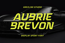 Aubrie Brevon - Display Sport Font