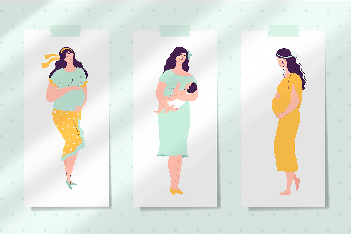 Happy pregnancy and motherhood, a Decorative Illustration by My May Art (Photo 8 of 18)
