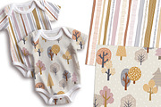Seamless Kids Pattern Collection, a Pattern Graphic by PROTEA Watercolor Studio (Thumbnail 5 of 8)