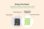 Retro Flowers linocut bundle, an Illustration by ClayStudio (Thumbnail 5 of 8)
