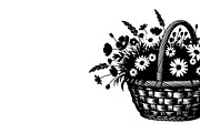 Charming flower basket wall art, an Illustration by Amazin_art (Thumbnail 9 of 32)