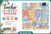Teacher Quotes Sublimation Bundle, an Education Illustration by Actual Pixel (Thumbnail 15 of 18)