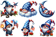Patriotic Gnome Clipart - Patriotic, an Illustration by Sublimation Artist (Thumbnail 2 of 6)