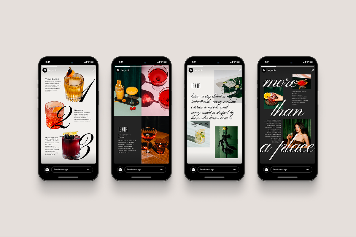 Chic Instagram Posts & Stories Canva, a Social Media Template by LePosey Studio (Photo 3 of 7)