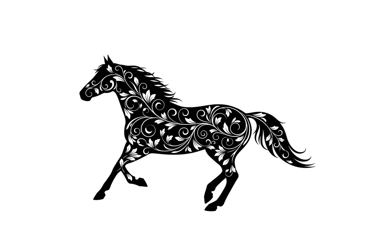 Running Horse Silhouette SVG Bundle, an Illustration by Creativeshirt (Photo 27 of 31)