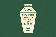 Bartender Typeface, a Handwritten Font by Taylor Penton (Thumbnail 4 of 6)
