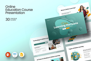 Online Learning Horizons, a Presentation Template by evgenystudio