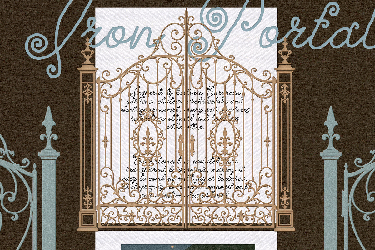 Iron Portals: Decorative Paper Gates, an Object Graphic by Purple (Photo 6 of 14)