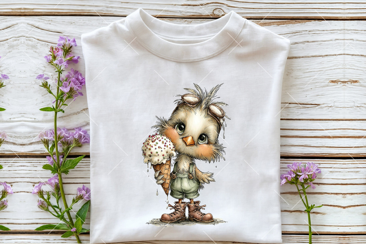 Cute Beach Chick PNG Clipart, a Seasonal Illustration by OK Design (Photo 5 of 6)