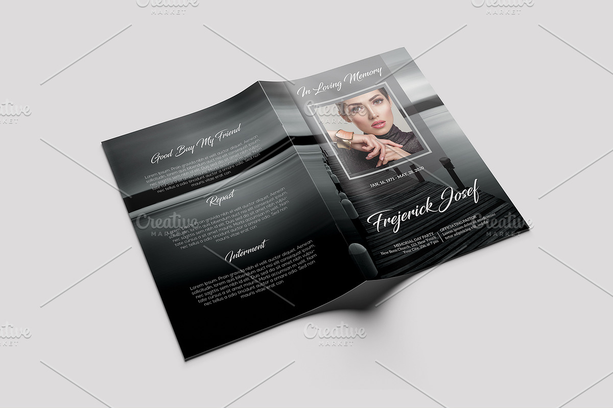 Funeral Program | Ms Word Version, a Brochure Template by GreenPixi (Photo 1 of 4)