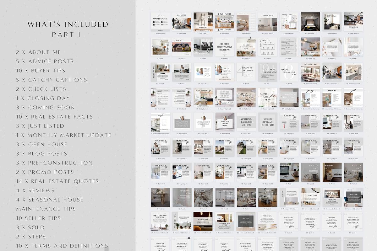 400 Real Estate Social Media Bundle, a Social Media Template by ZoaniDesign (Photo 2 of 10)