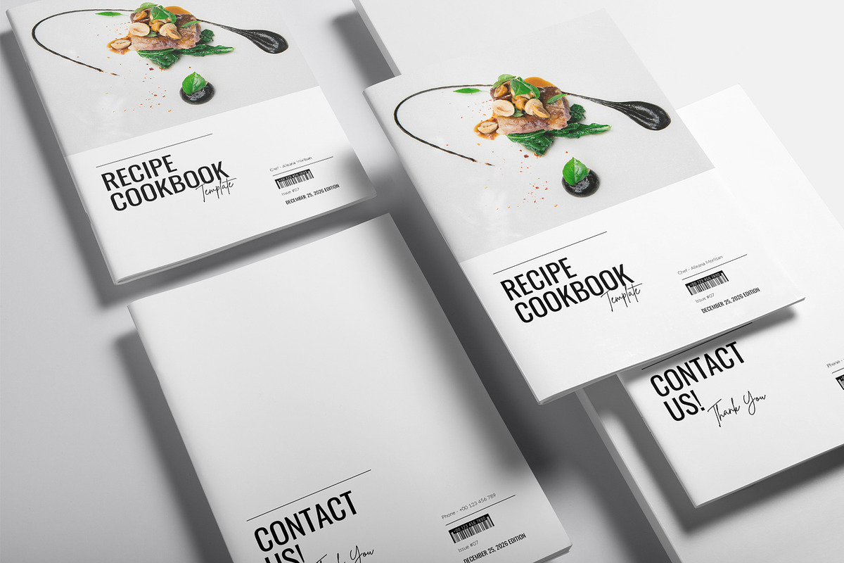Recipe Cookbook Template, a Magazine Template by DesignCrest (Photo 11 of 17)
