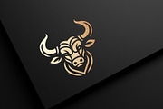 Bull head logo design., a Branding & Logo Template by lettett (Thumbnail 1 of 2)