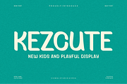 Kezcute - Playful Font, a Handwritten Font by Viswal Studio (Thumbnail 1 of 7)