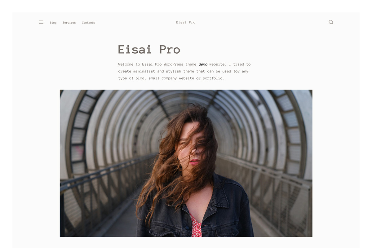 Eisai Pro - Gutenberg ready theme, a WordPress Template by Webminimalism (Photo 2 of 3)