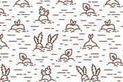 Organic food banner, pattern, a Food Illustration by Good Studio (Thumbnail 5 of 10)