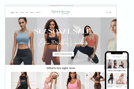 SPORTSWEAR Clothing Shopify Theme, a Shopify Template by CharmingAttractive