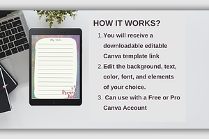 NOTEPAD PRINTABLE CANVA TEMPLATE