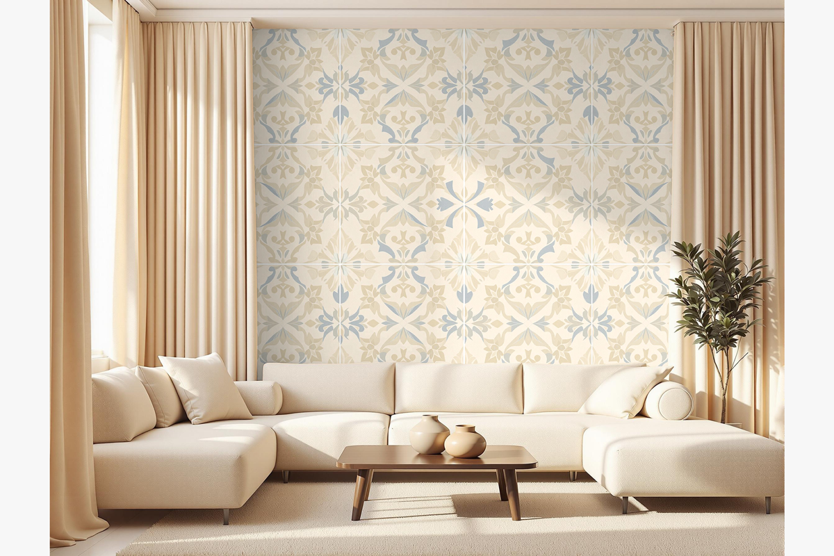 Living Room Wallpaper Mockup, an Advertising Mockup by Rami's Mockups (Photo 3 of 3)