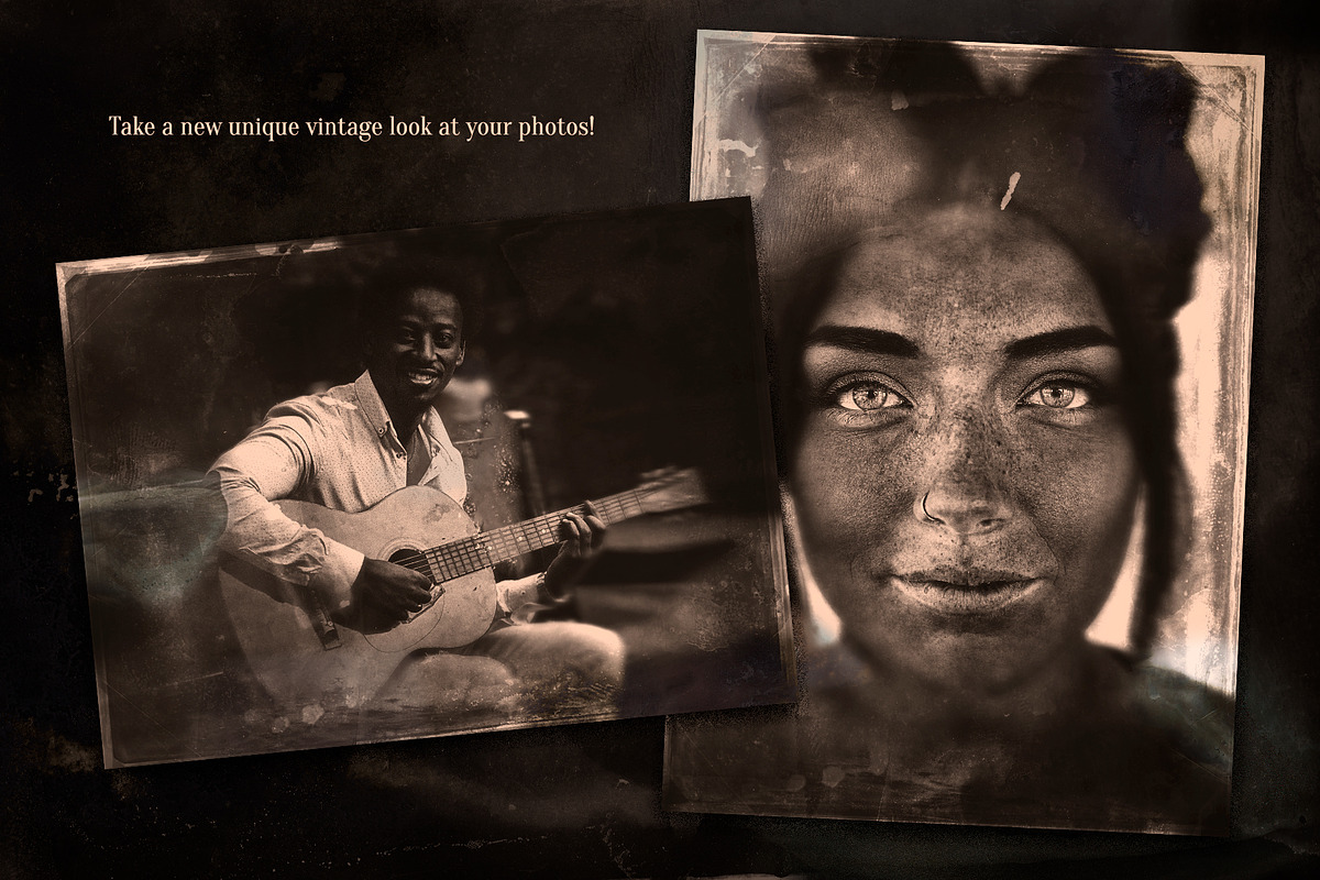 VVDS Collodion Photo Creator, an Action Add-On by Vintage Voyage Supply (Photo 6 of 9)