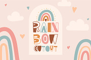 Boho Rainbow Baby Font, a Sans Serif Font by arausidp (Thumbnail 1 of 5)