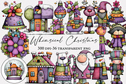 Whimsical Christmas Clipart, an Illustration by Designworld (Thumbnail 1 of 4)