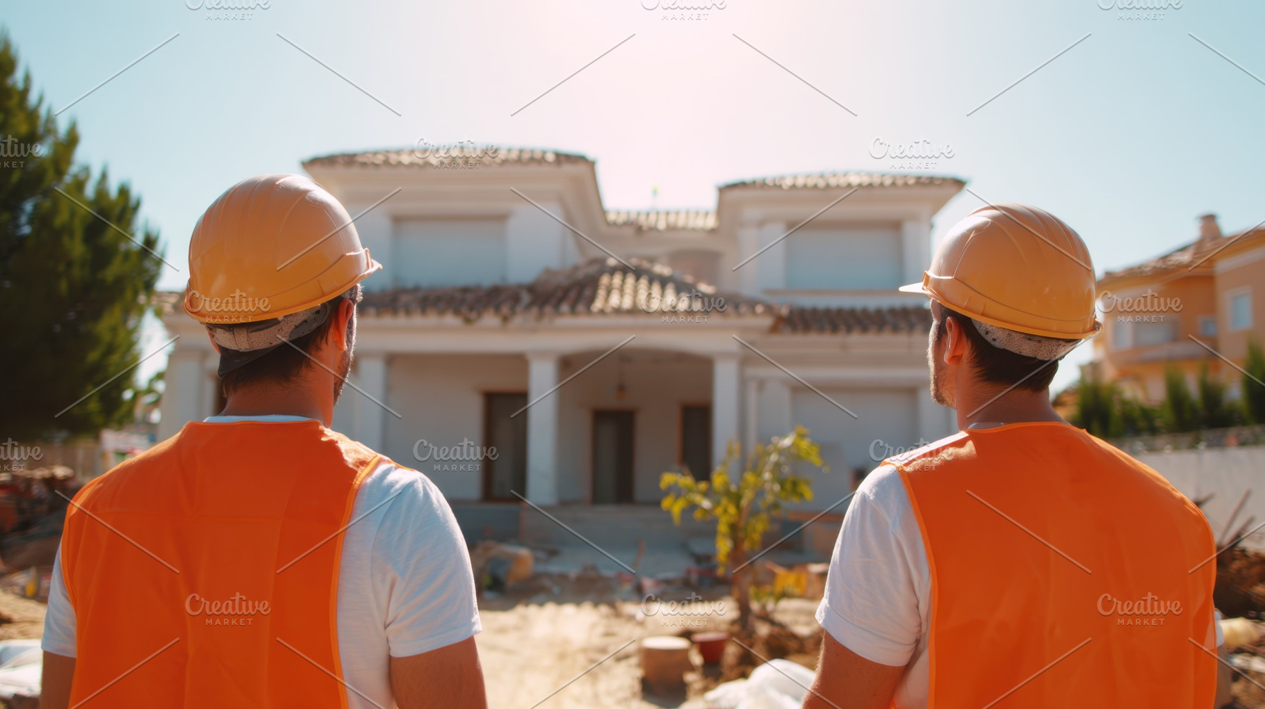 Workers at construction site, a Photo by Beautiful things