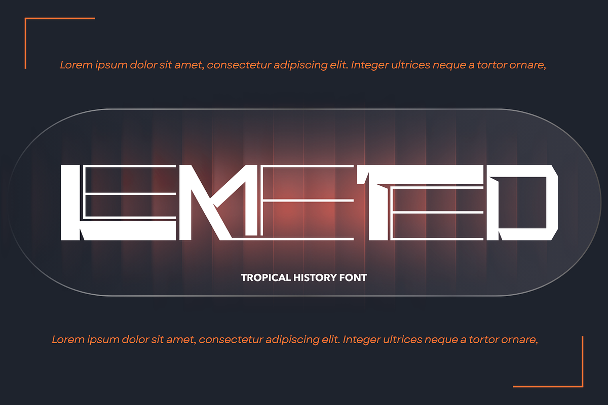 Tropical History - Futuristic Font, a Sans Serif Font by 177Studio (Photo 6 of 8)