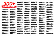 Set of Vector grunge brush strokes, a Brush Add-On by Warm Snow (Thumbnail 1 of 6)