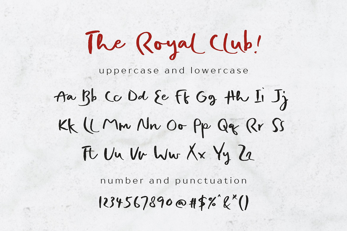 The Royal Club Handwritten Font, a Handwritten Font by etigletters (Photo 8 of 8)