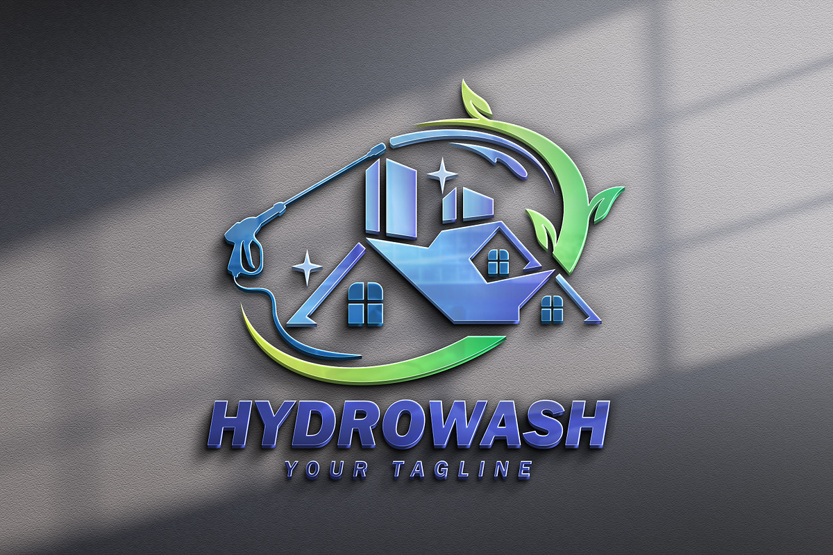 Professional Hydrowash logo template, an Object Graphic by Guavanaboy (Photo 2 of 5)