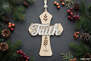 Christian Cross Ornament SVG Bundle, a Decorative Illustration by svgocean (Thumbnail 10 of 11)