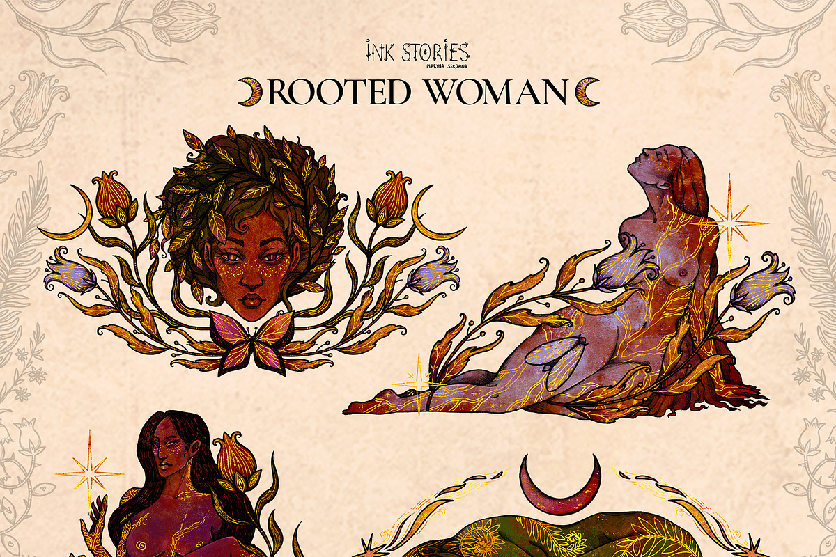 Rooted Woman | Sacred Feminine, a Person Illustration by Ink Stories (Photo 5 of 16)