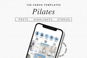 Pilates Canva Templates