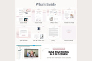 Systeme.io Rosy Sky Sales Funnel, a Landing Page Template by Hayley's Digital Hub (Thumbnail 3 of 10)