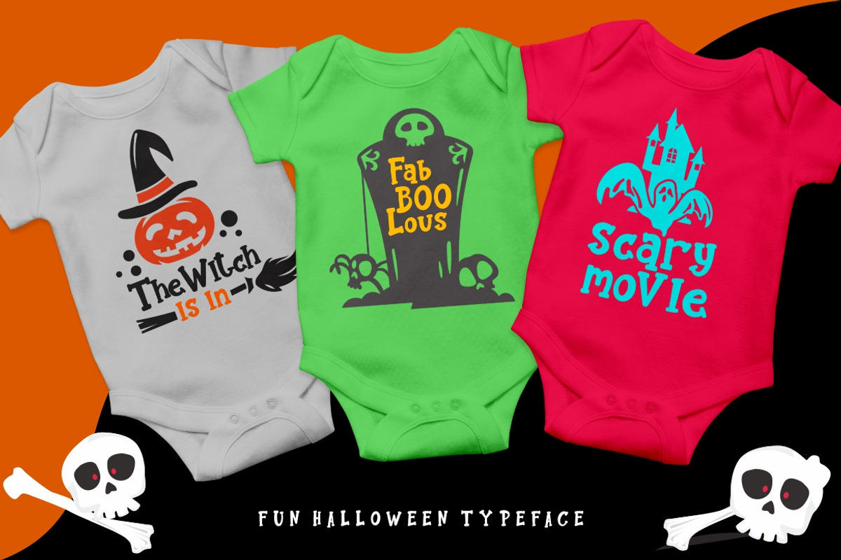 Pumkins Halloween Advertisement Font preview 3