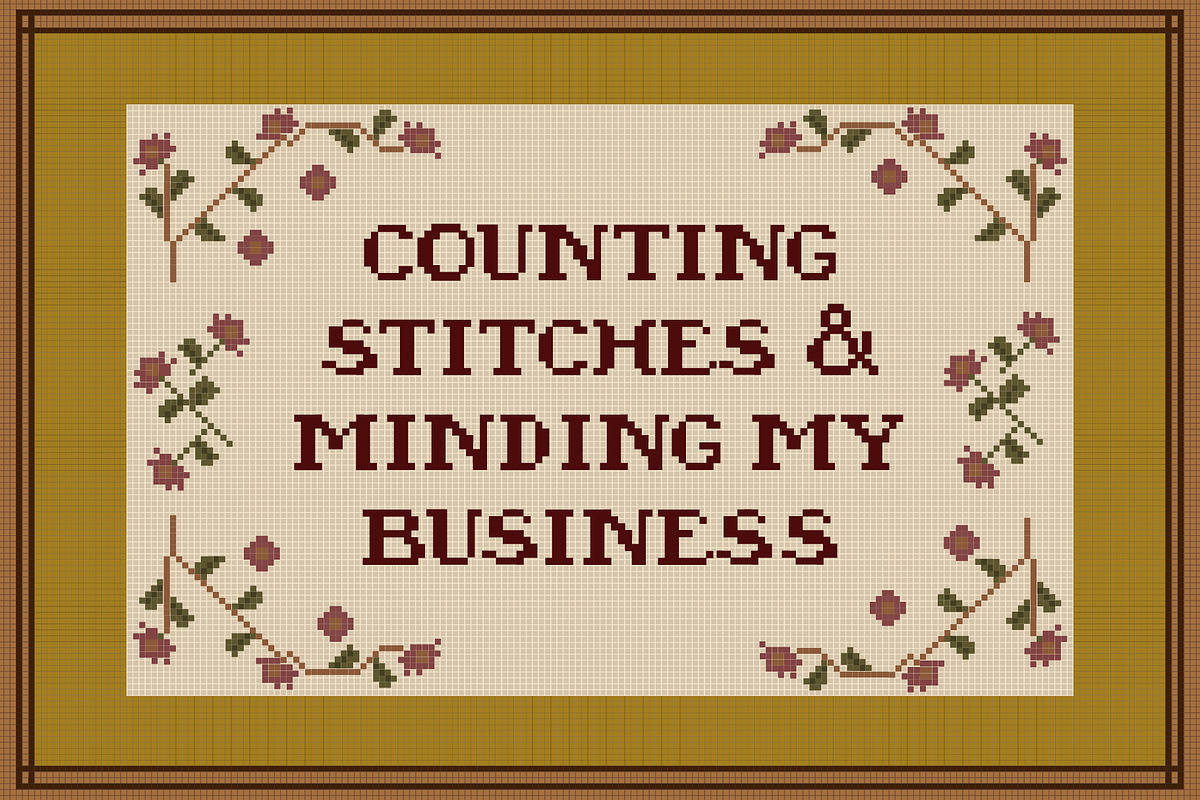 SQUARESTITCH by Natasha Reddy, a Serif Font by Natasha Reddy Studio (Photo 3 of 4)