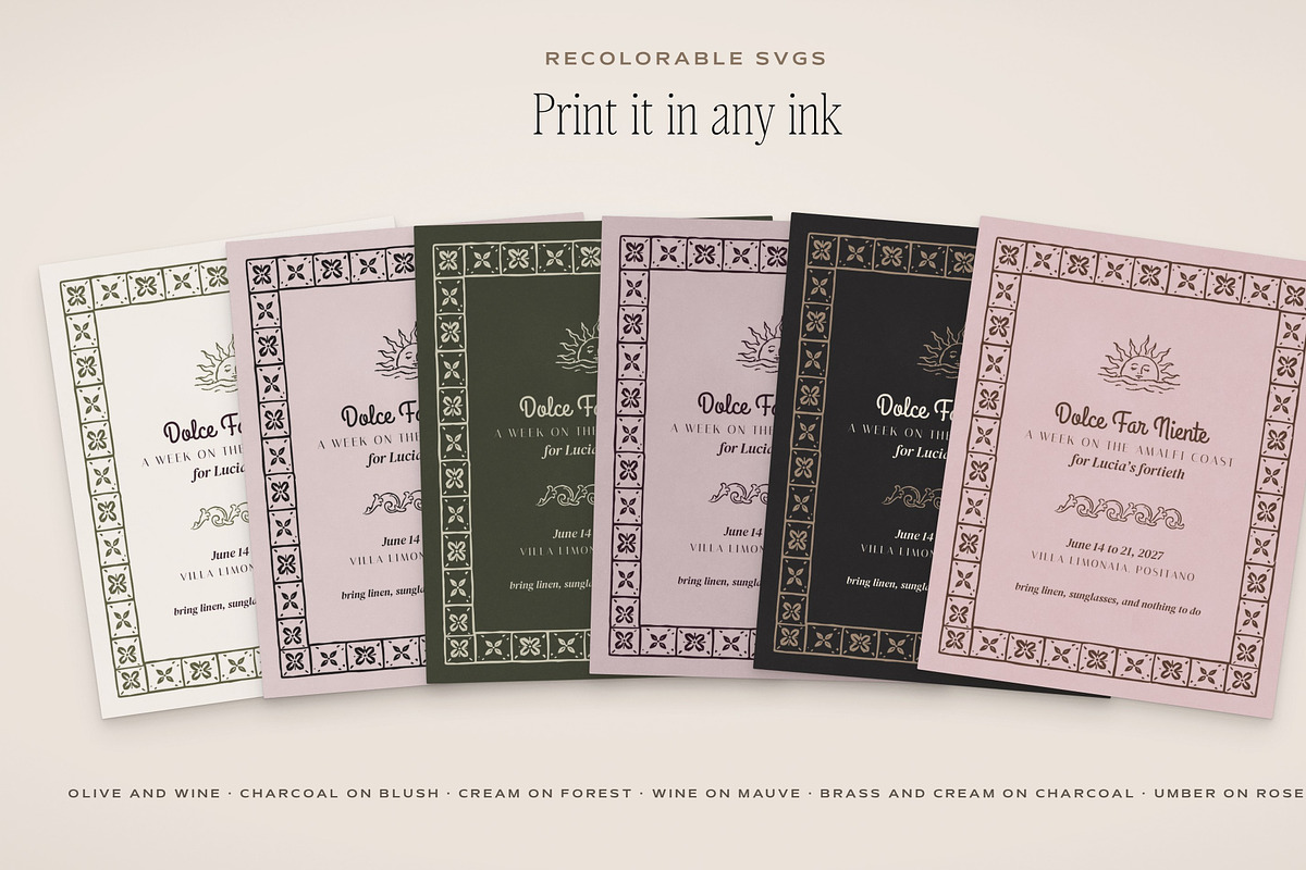 Vacation Invitation Creator Bundle, an Object Graphic by The October Creative (Photo 7 of 18)